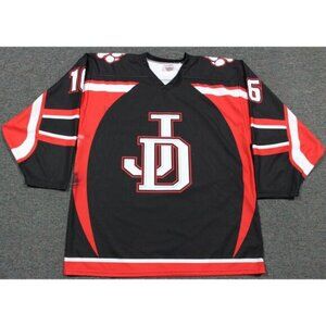 Vintage JD Bears Projoy Jersey Sweater Shirt Top Adult XL Black Red White